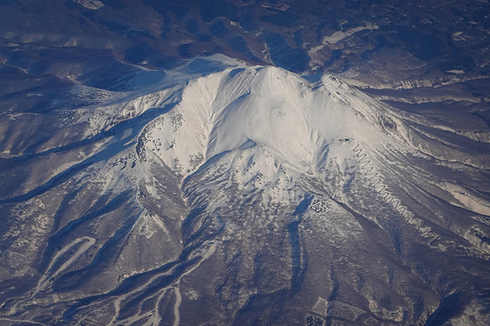 雪の津軽富士